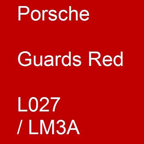 Porsche, Guards Red, L027 / LM3A.